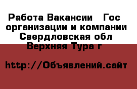 Работа Вакансии - Гос. организации и компании. Свердловская обл.,Верхняя Тура г.